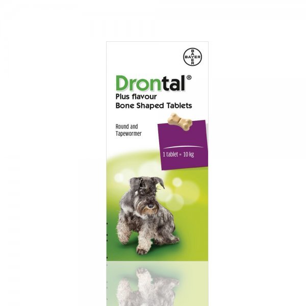 درونتال بلس للكلاب — أقراص طرد الديدان بطعم اللحم (قرص واحد) | Drontal Plus Dog 1 Tablet