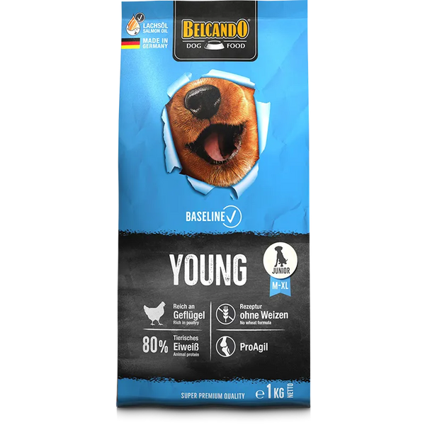 Belcando Baseline Young Junior Dry Food 1kg - 12.5kg
