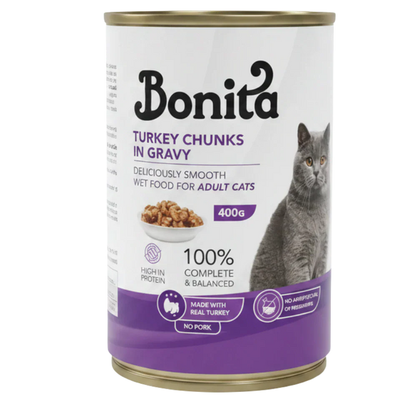 Bonita Turkey Chunks In Gravy 400 g