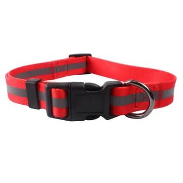 STRIPE NYLON BONE PATTERN -COLLAR LARGE
