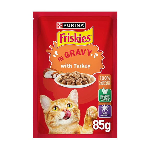 Friskies Turky Chunks in Gravy Pouch 85g