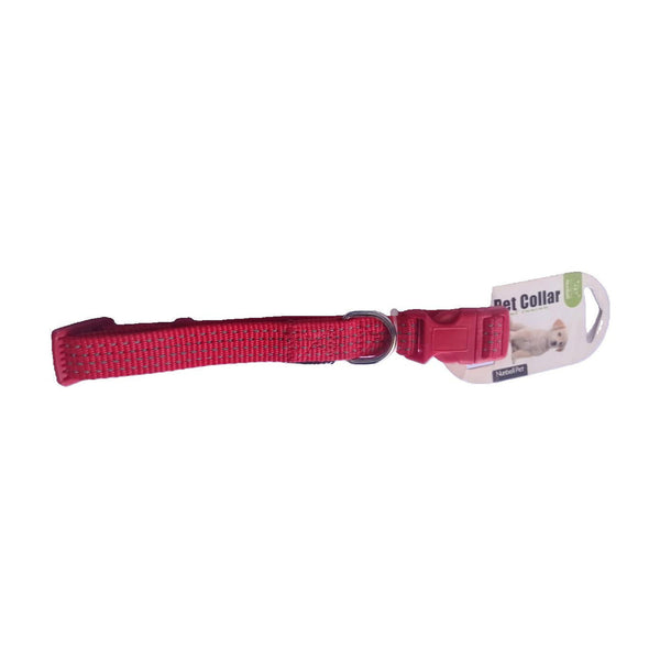 NUNBELL PET COLLAR-RED-MEDIUM