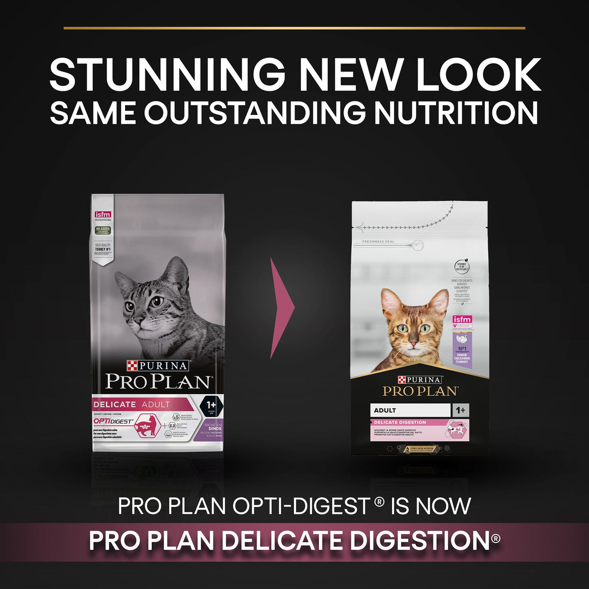 PURINA Pro Plan Delicate Adult  Rich in Turkey Dry Cat Food 1.5 KG