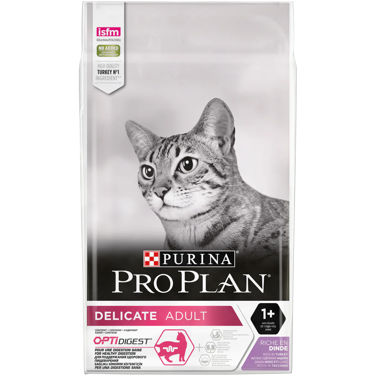 PURINA Pro Plan Delicate Adult  Rich in Turkey Dry Cat Food 1.5 KG