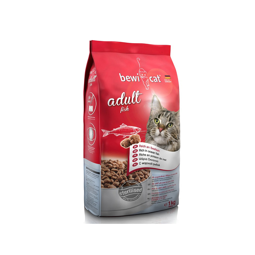 Bewicat Adult Fish 1 kg Sterilised - Urinary Care