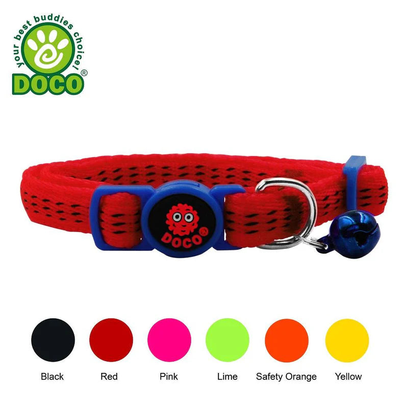Doco Nylon Classic Cat Collar With Bell