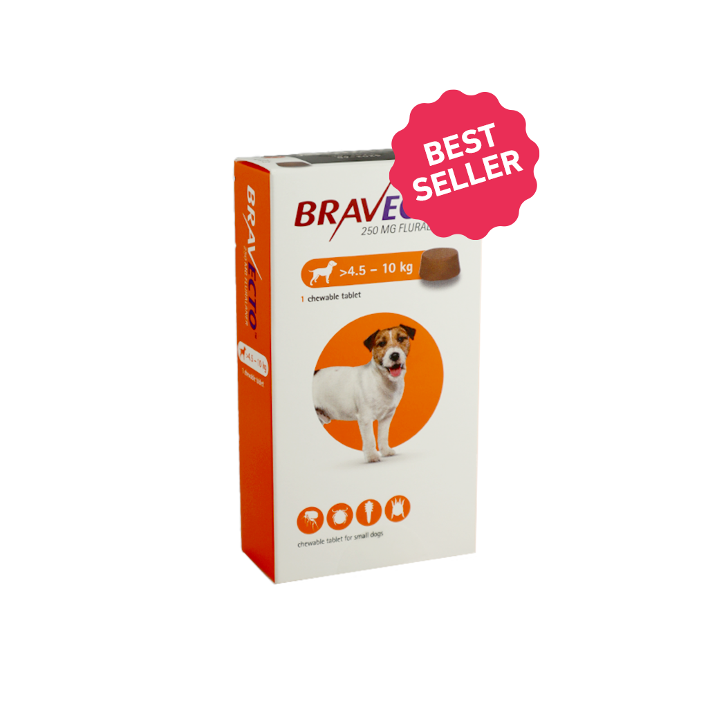 Braveecto For Dogs Chewable Tablets - Sizes Inside