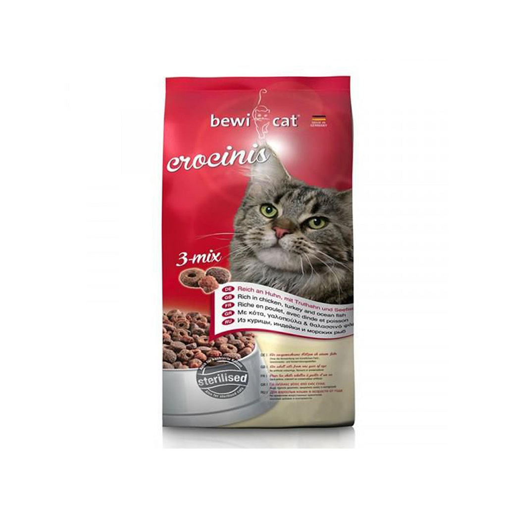 Bewicat Crocinis 3-Mix 1 kg Sterilised - Urinary Care