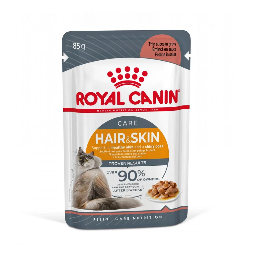 Royal Canin Hair and Skin Care Slices in Gravy 85 g