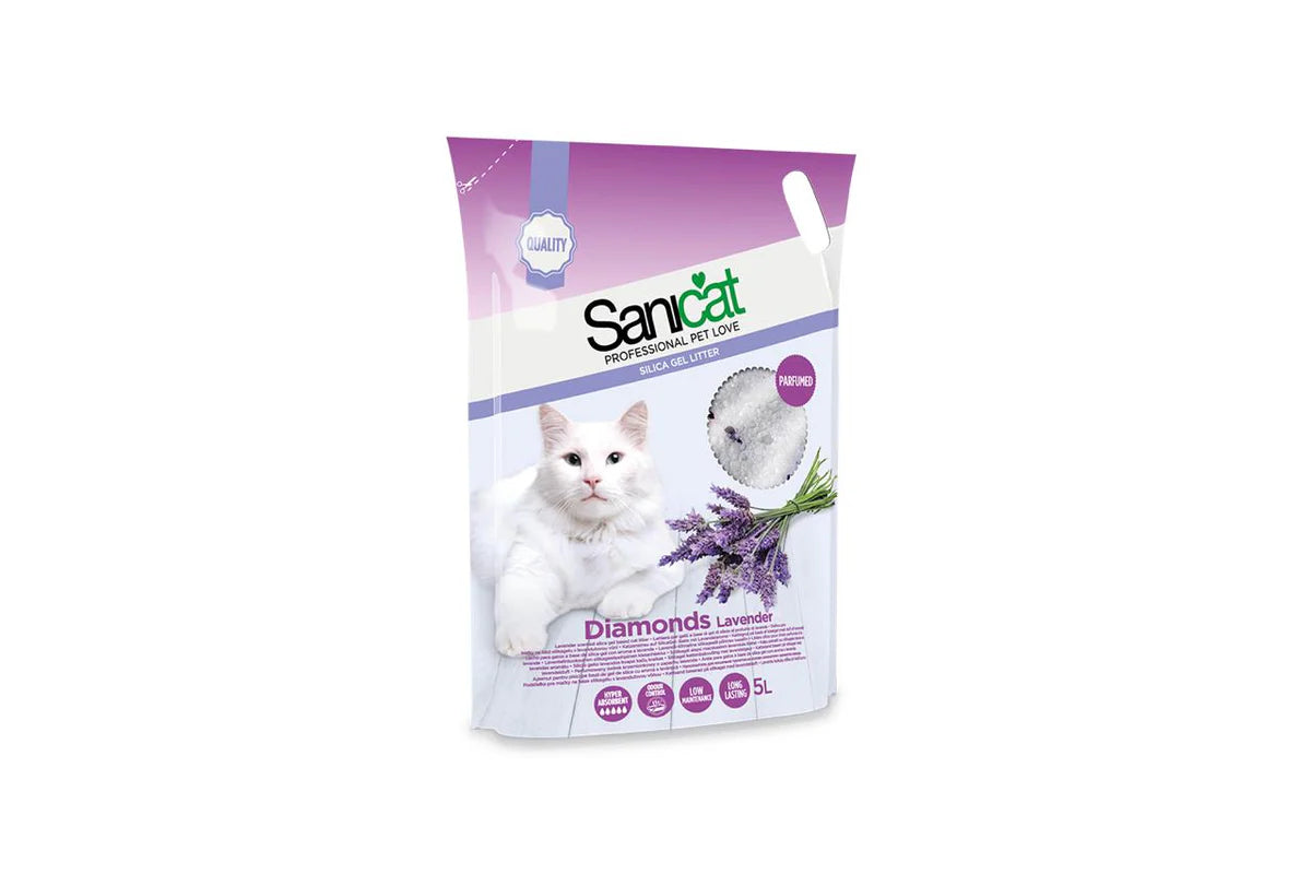 SaniCat Diamonds Lavender Silica Gel 5L
