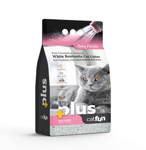 Catfun Plus White Bentonite Clumping Cat Litter