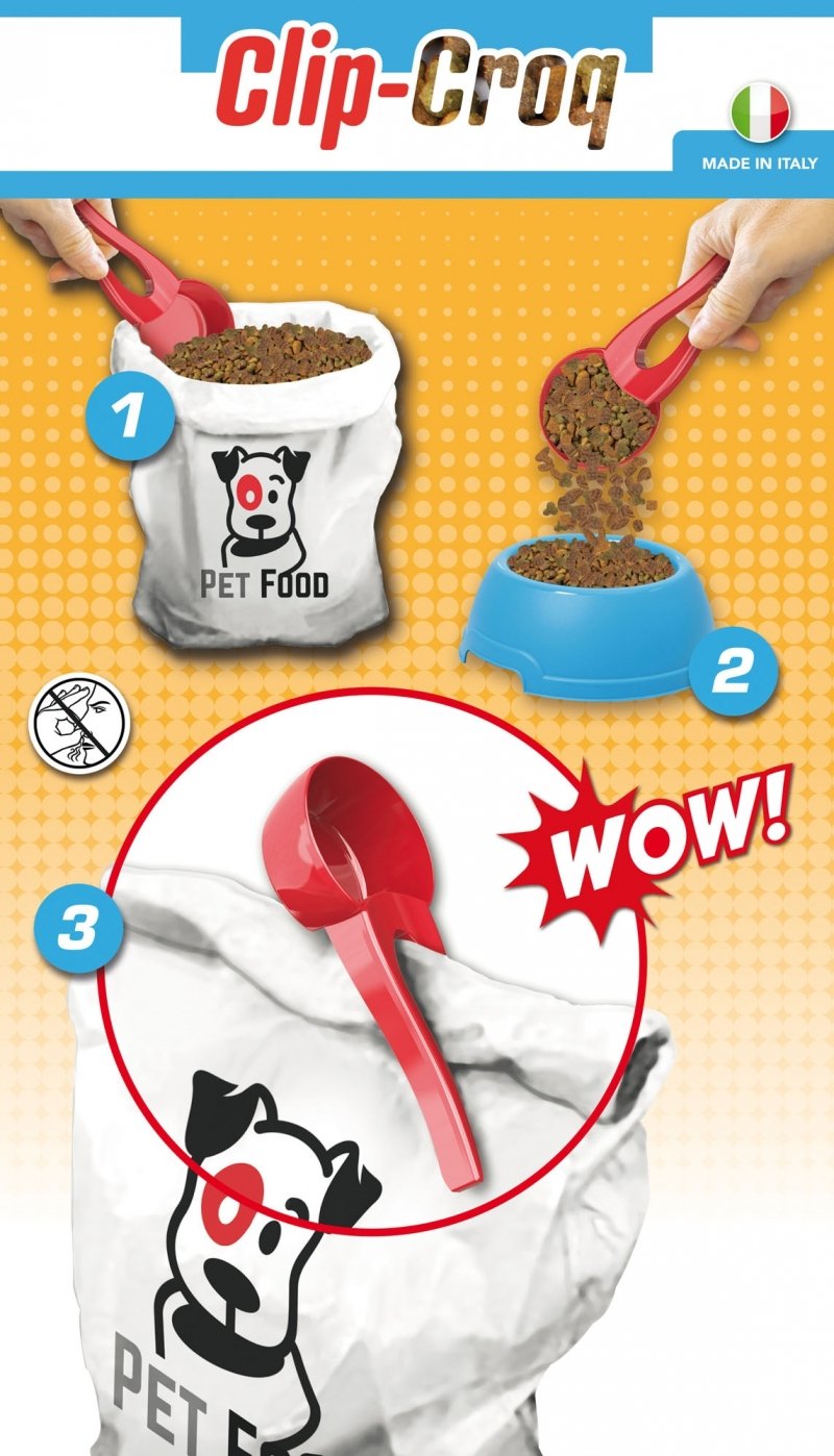 Pet Food Scoop With Clip