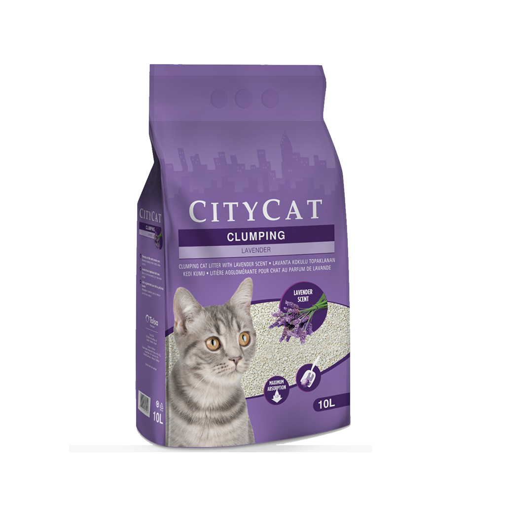 Citycat Clumping Cat Litter Lavender 10 L