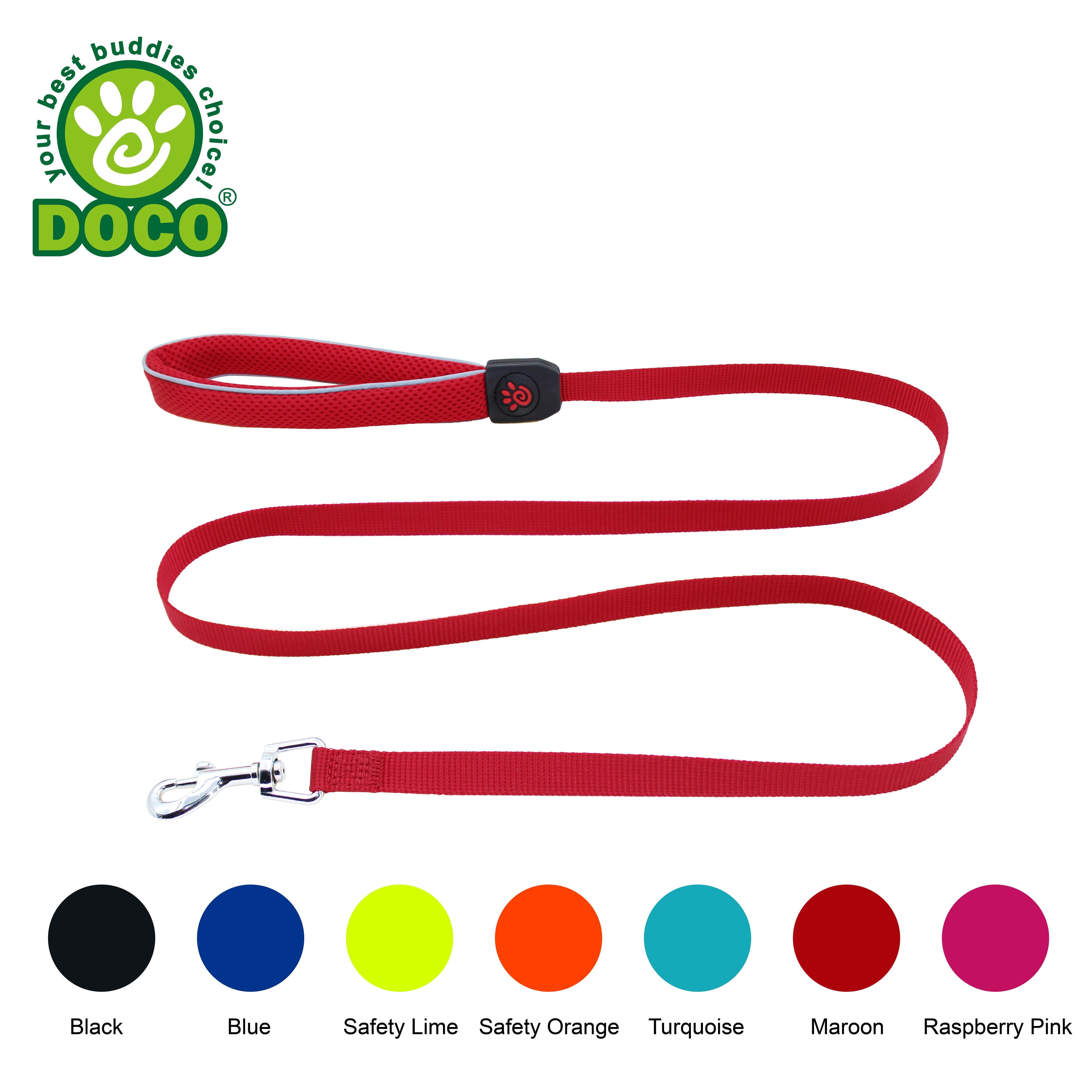 DOCO Silver Reflictive Mesh Leash Small