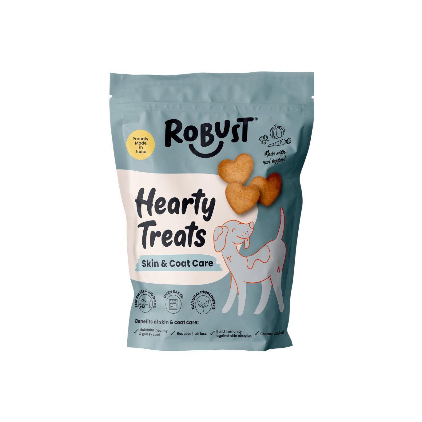 Robust Hearty Treats for Skin & Coat care 500g