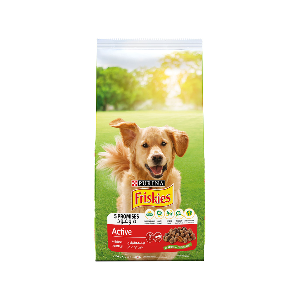 Friskies Active Dog with Beef 10 kg