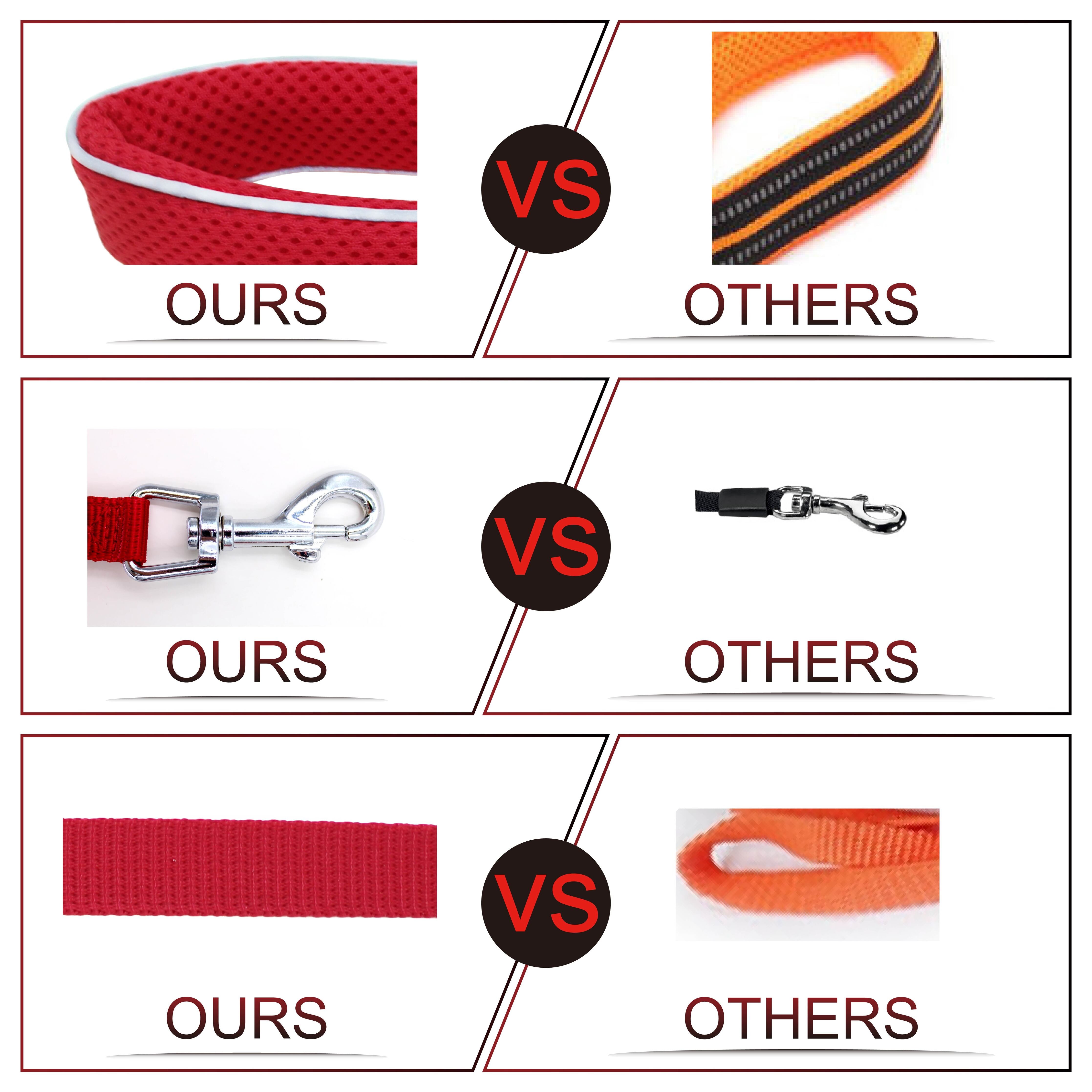 DOCO Silver Reflictive Mesh Leash Small