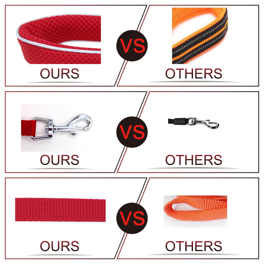 DOCO Silver Reflictive Mesh Leash Small
