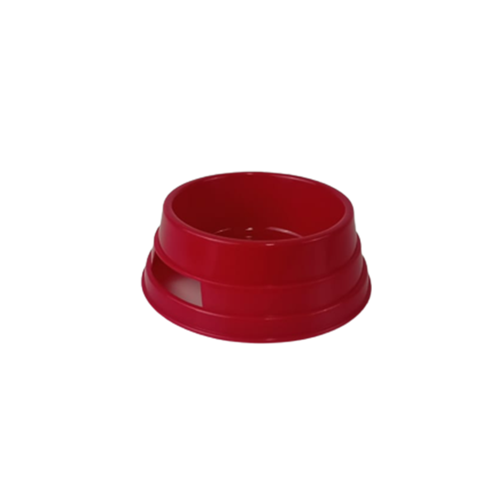 Plastic round bowl for dogs food 14cm