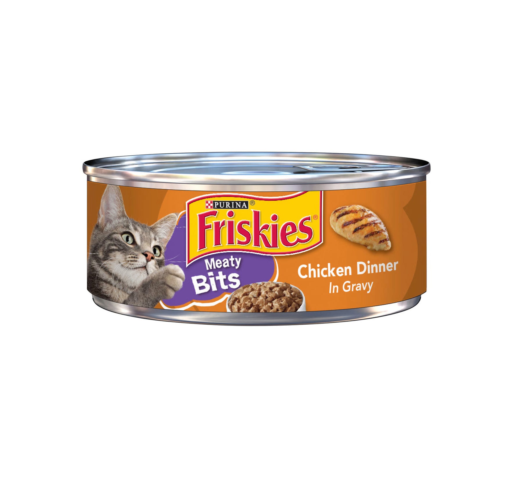 friskies meaty Bits Chicken Dinner in gravy 156g