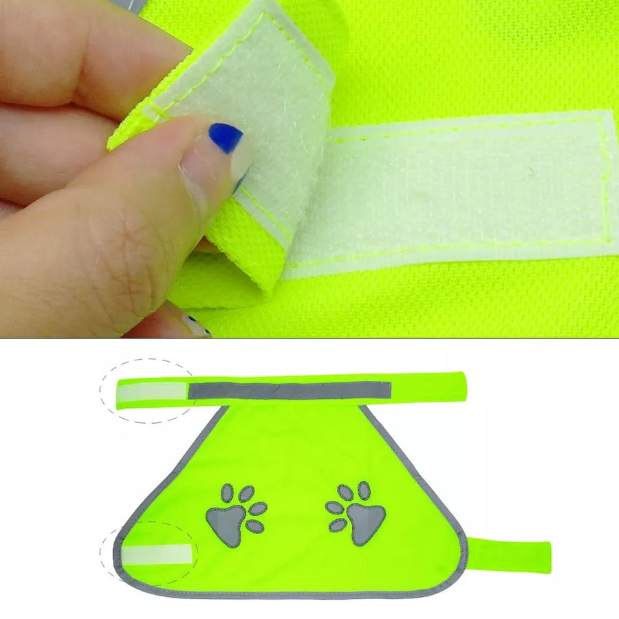 Reflective Safety Vest Gear Fluorescent Dog Clothes Soft Jacket  Dogs