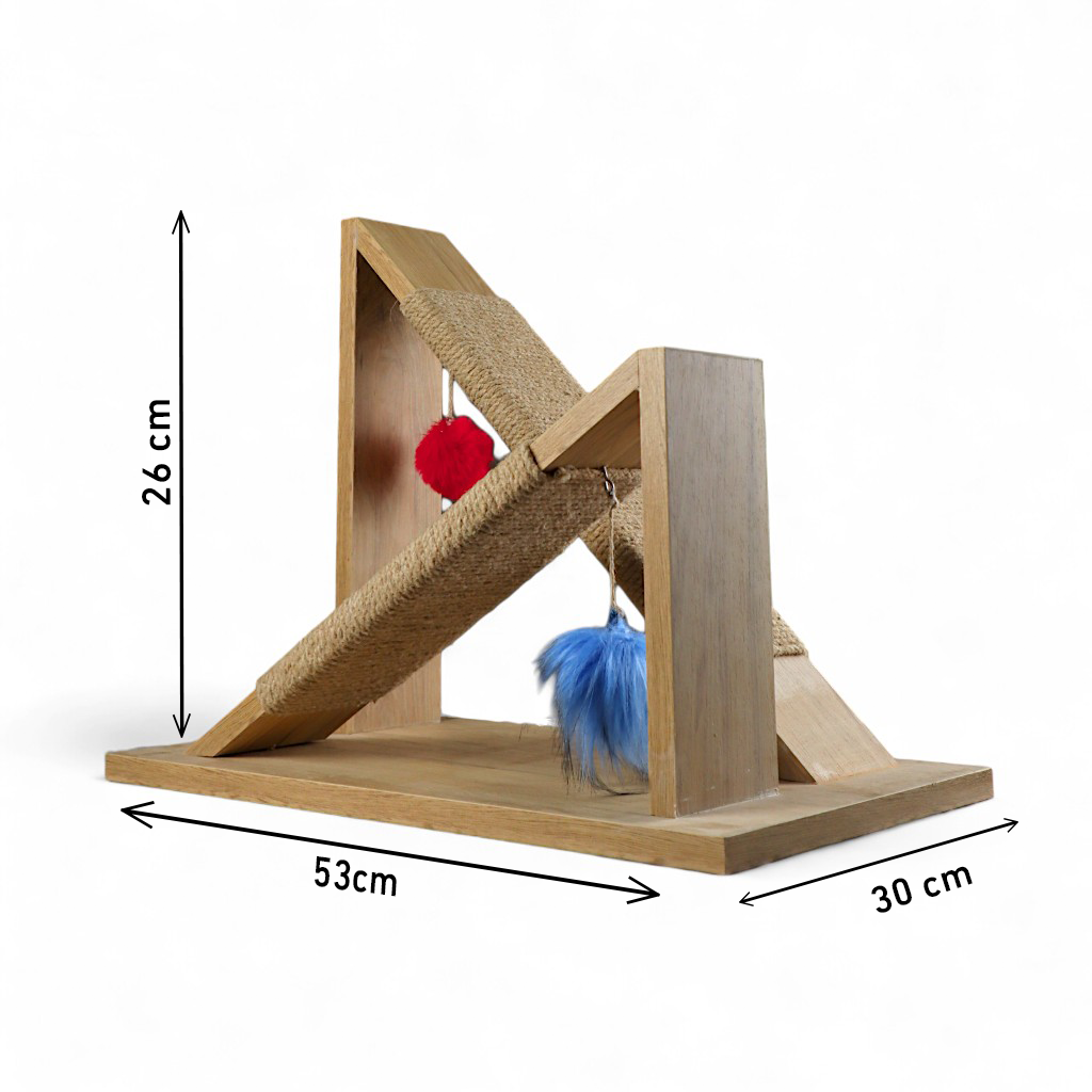 Petmoda scratch Double bridge cat scratcher With catnip