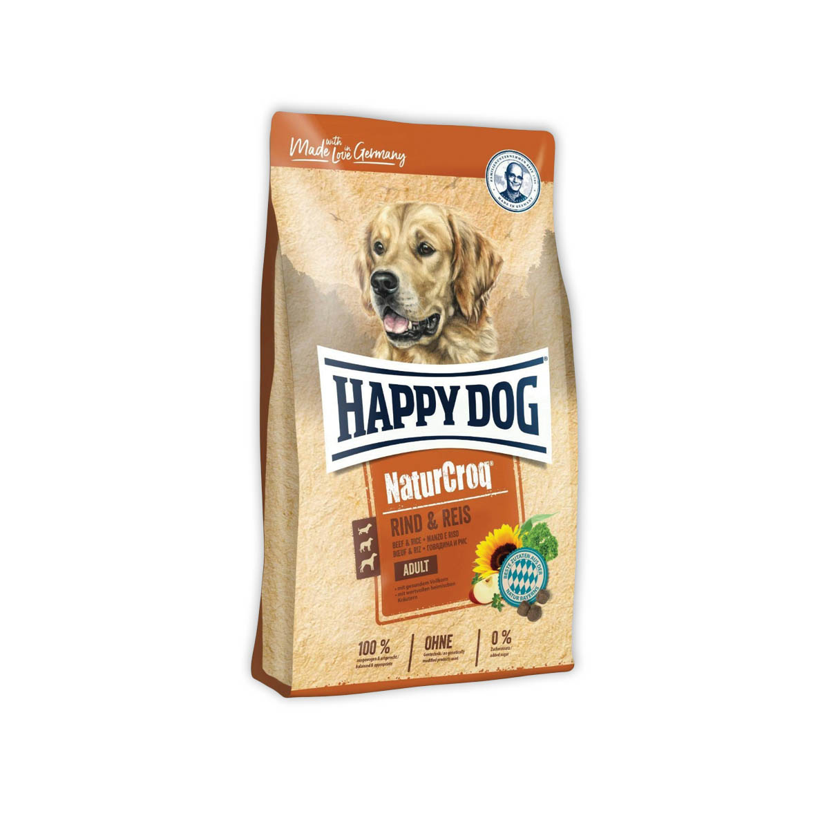 Happy Dog NaturCroq Rind and Reis 4kg