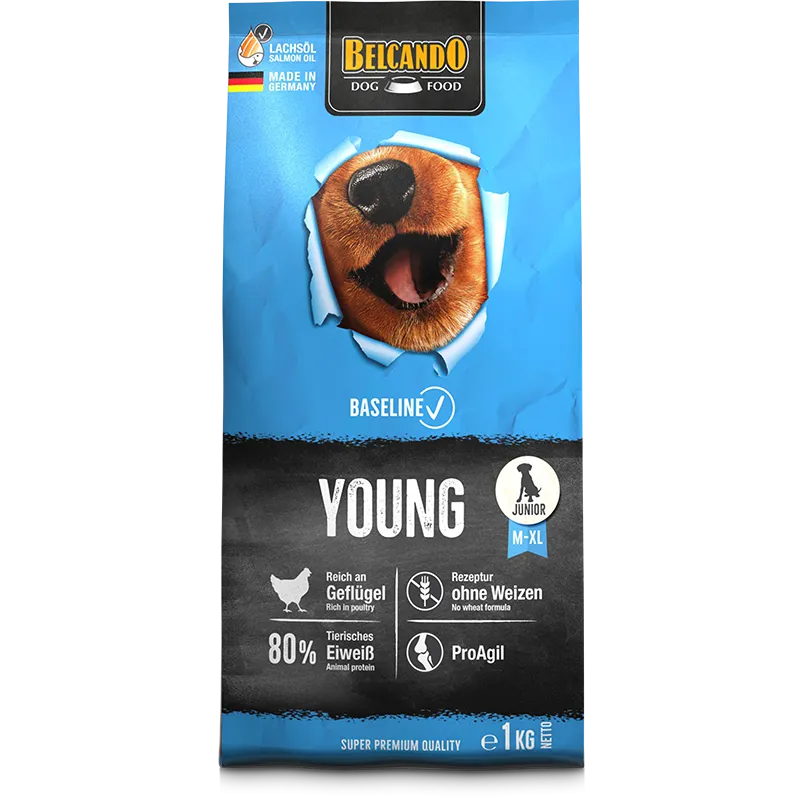 Belcando Baseline Young Junior Dry Food 1kg - 12.5kg