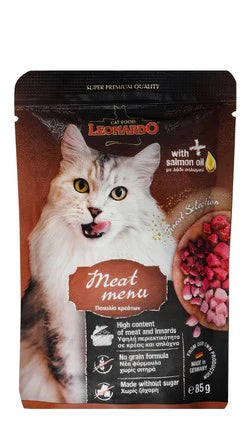 Leonardo Cat Wet Food Meat Menu Pouch 85g