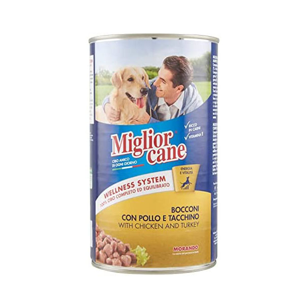 Miglior dog chunks chicken turkey 1250g