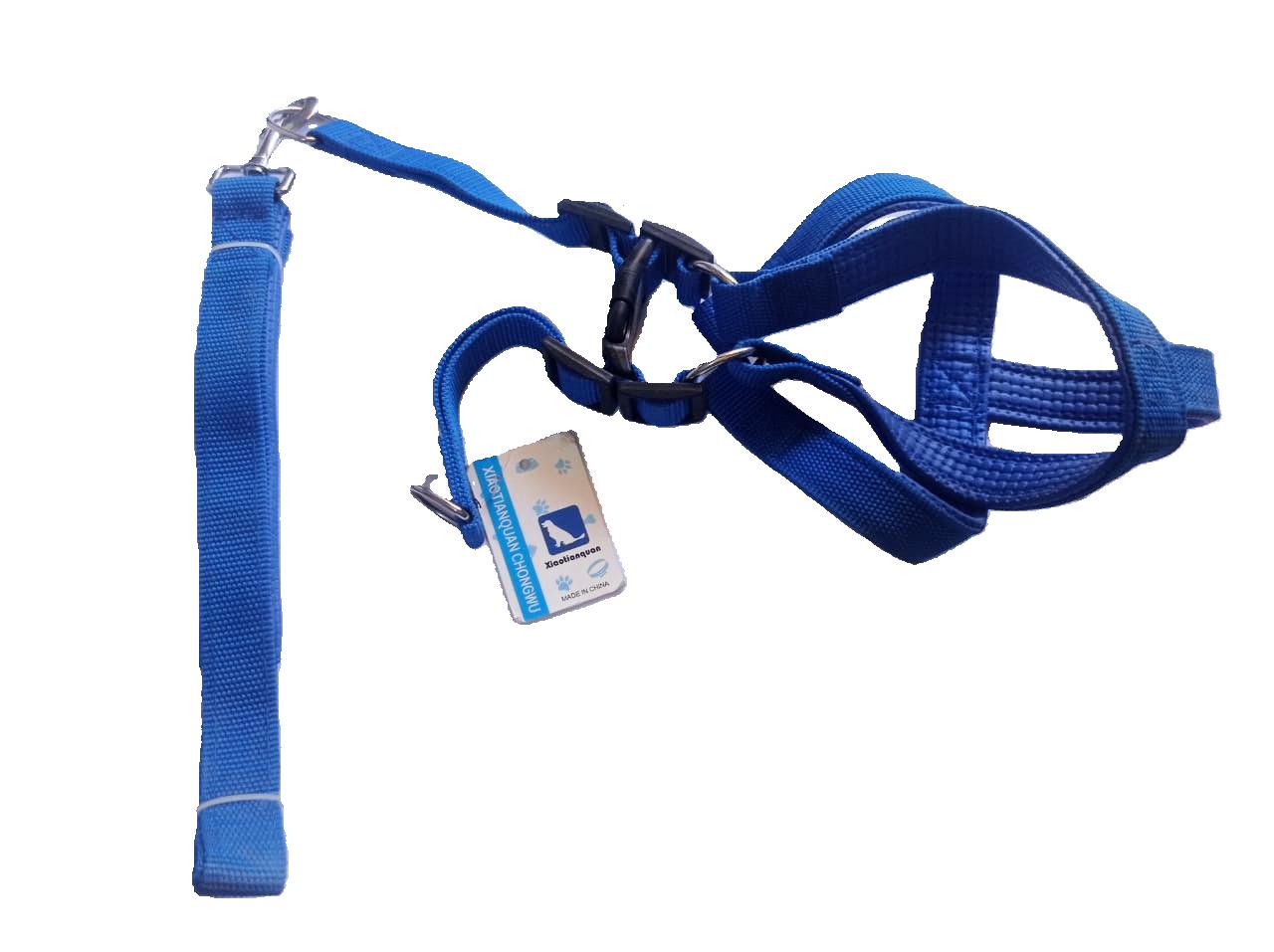 NYLON LEASH WITH HARNESS  L/XL