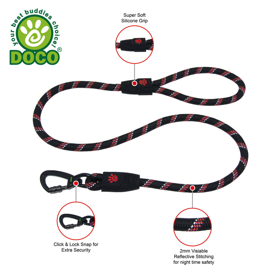 DOCO Reflective Rope Leash Large