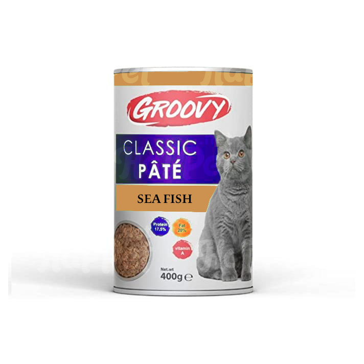 Groovy classic cat pate sea fish 400g