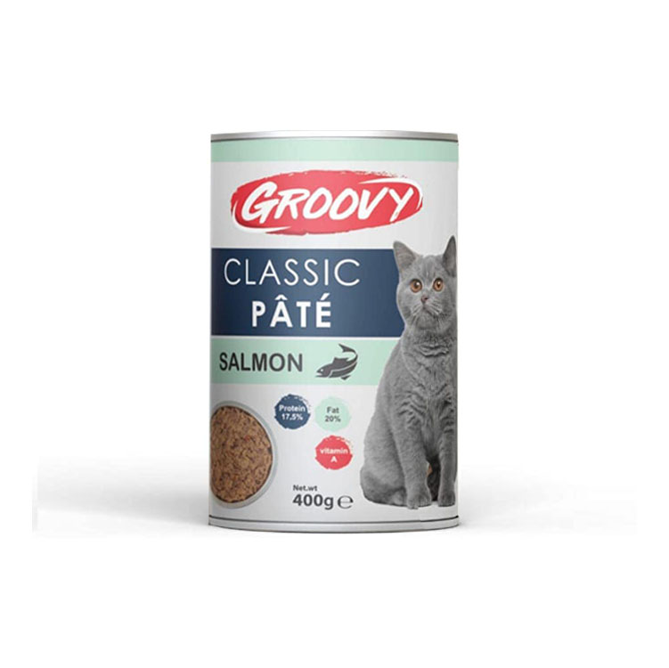 Groovy classic cat pate salmon 400g