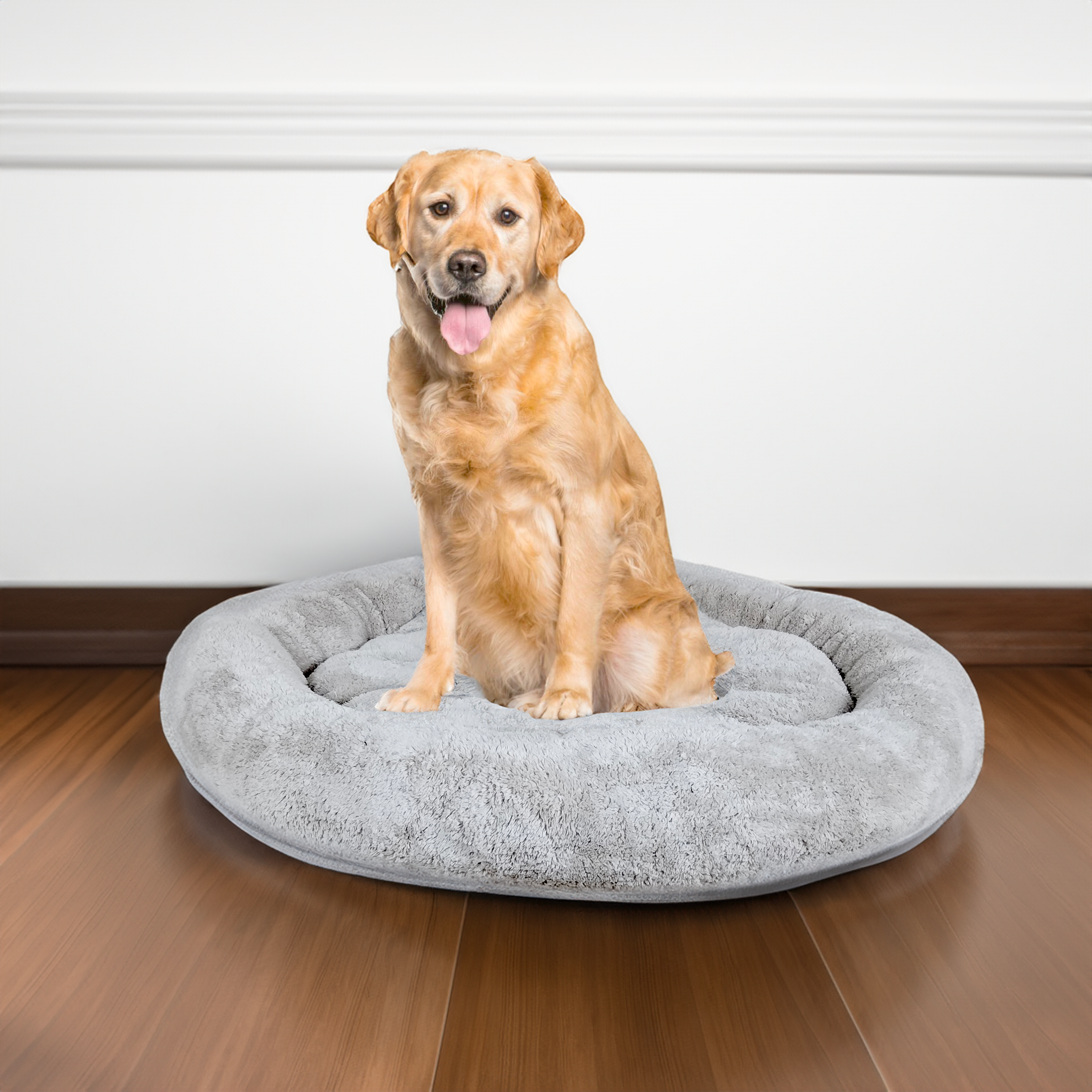 Donut Dog Cat Calming Bed fur