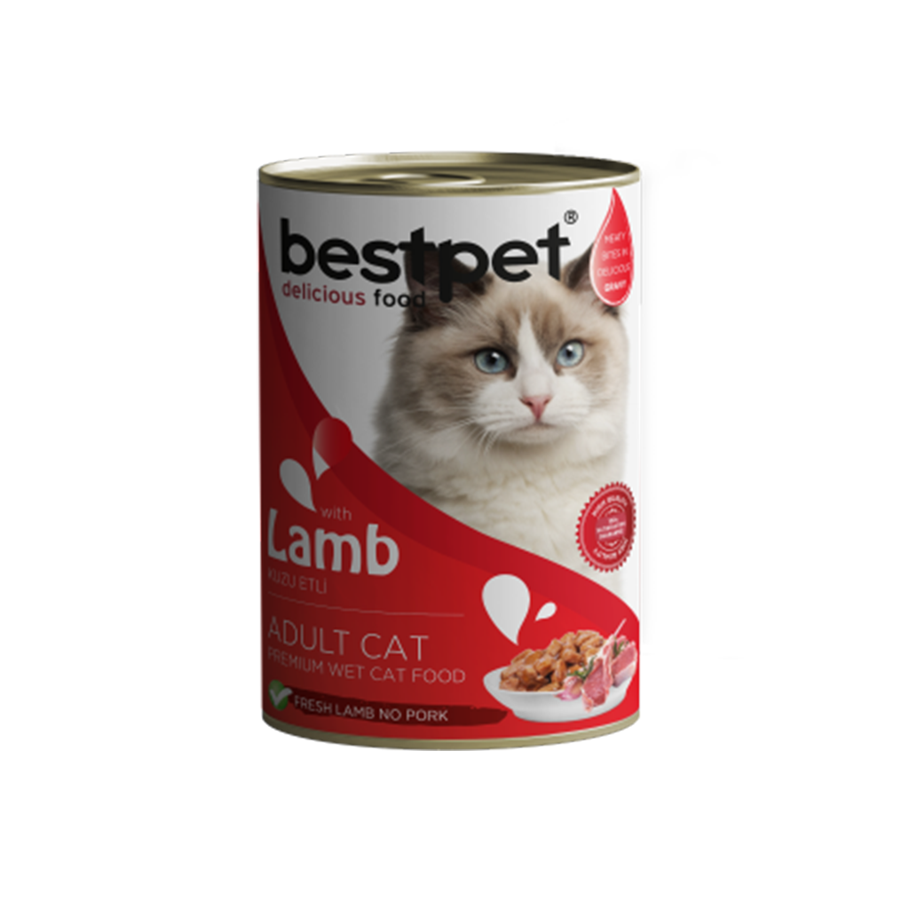 bestpet Wet Food for Adult Cat With Lamb 400 g