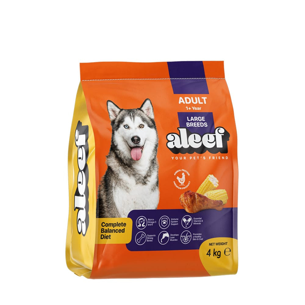 aleef Adult Dog Dry Food - Large Breeds 4 Kg