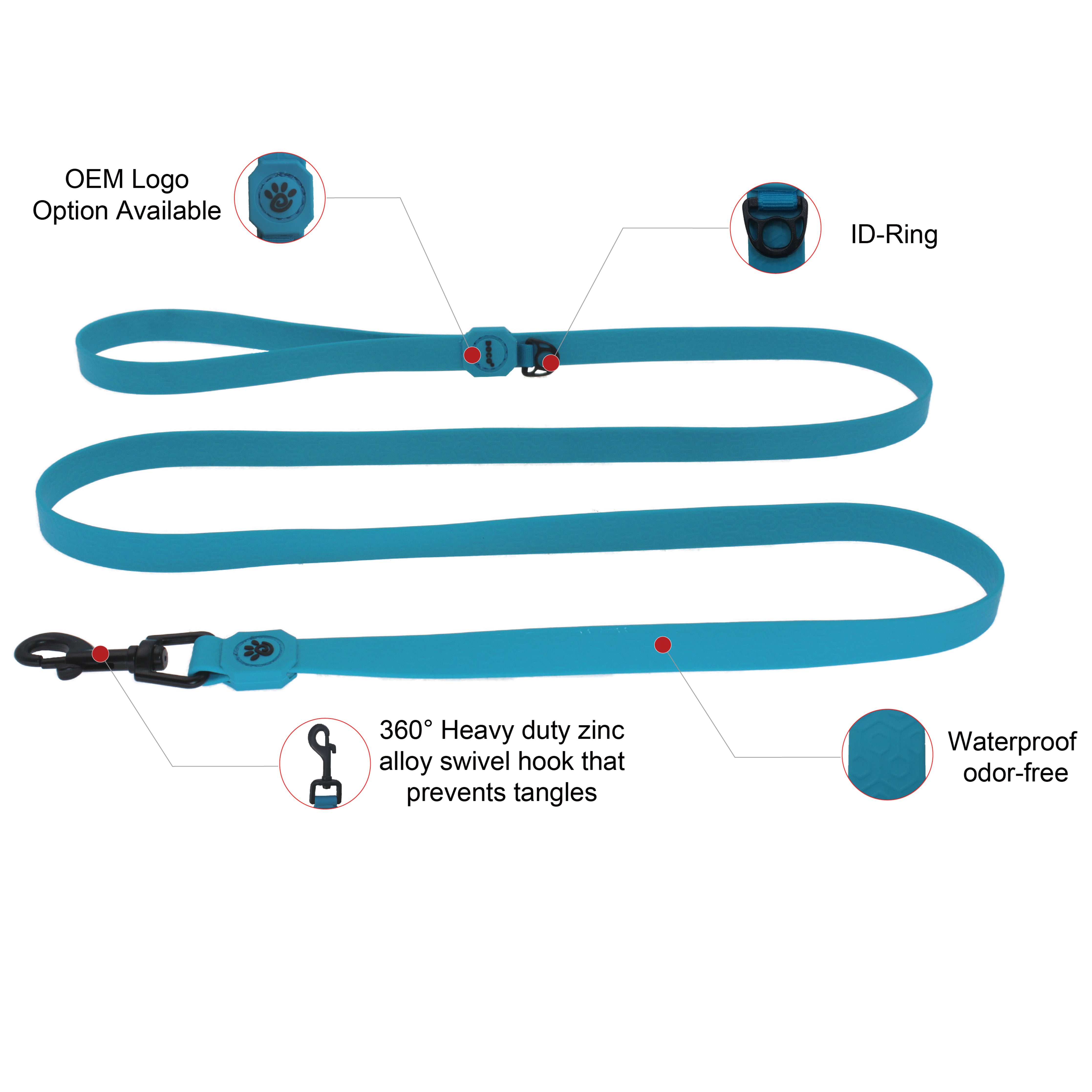 DOCO Jelly Bean Leash 5FT Large