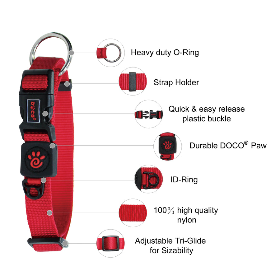 DOCO O-Ring Nylon Collar X-Small