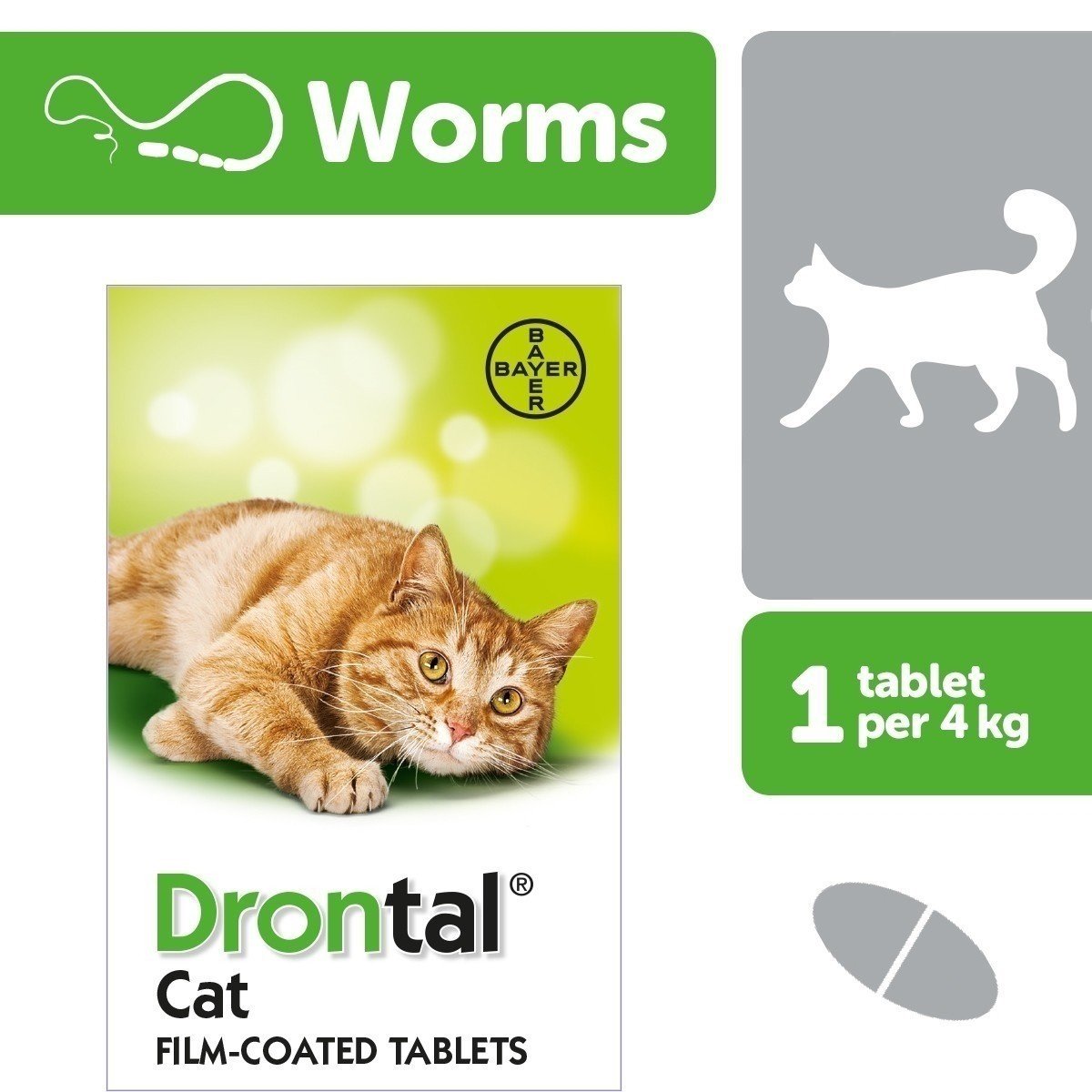 Drontal Cat Worming Tablet x 1