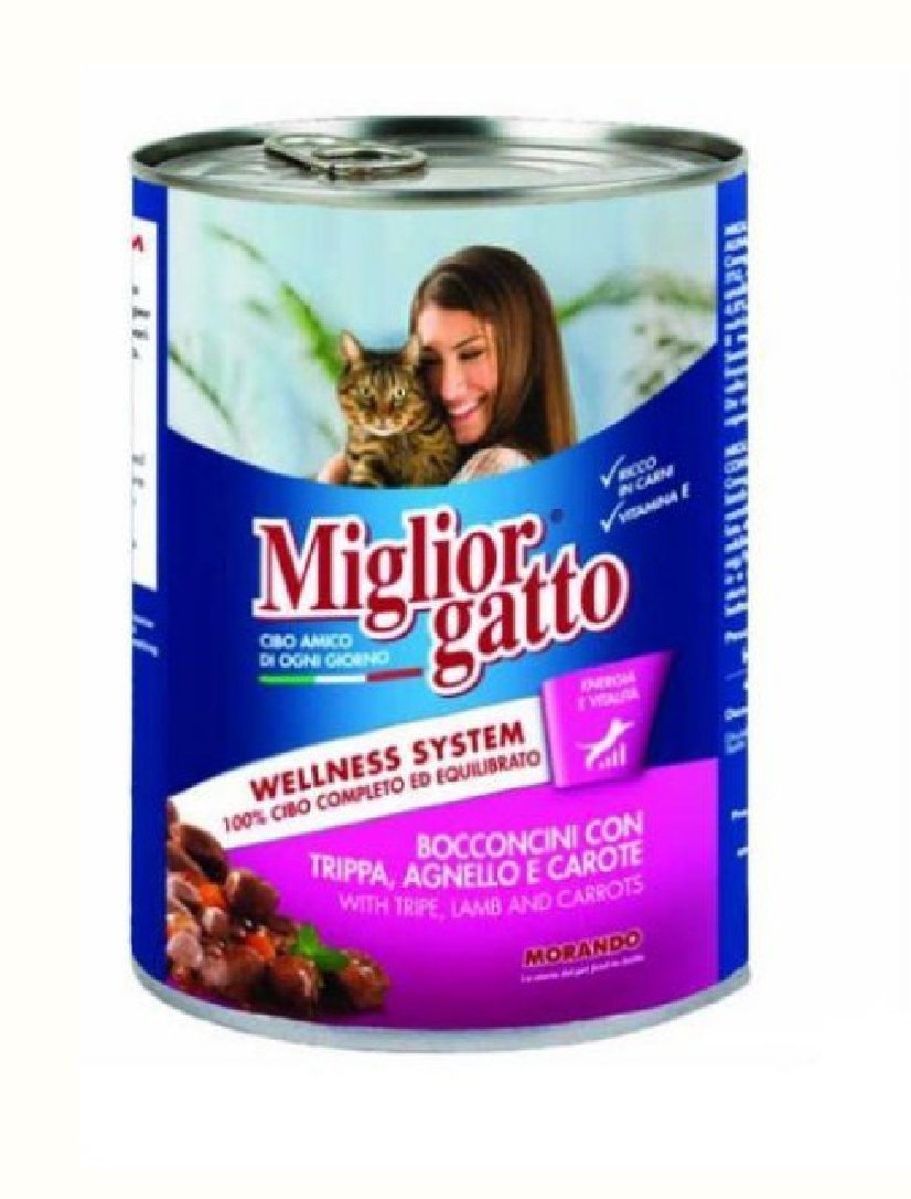 Miglior chunks cat tripe lamp carrots 400g