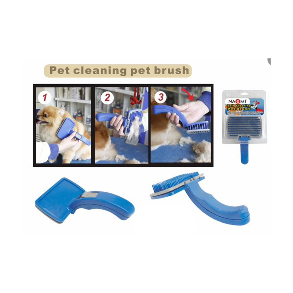 Naomi pet grooming automatic carvy Brush plastic