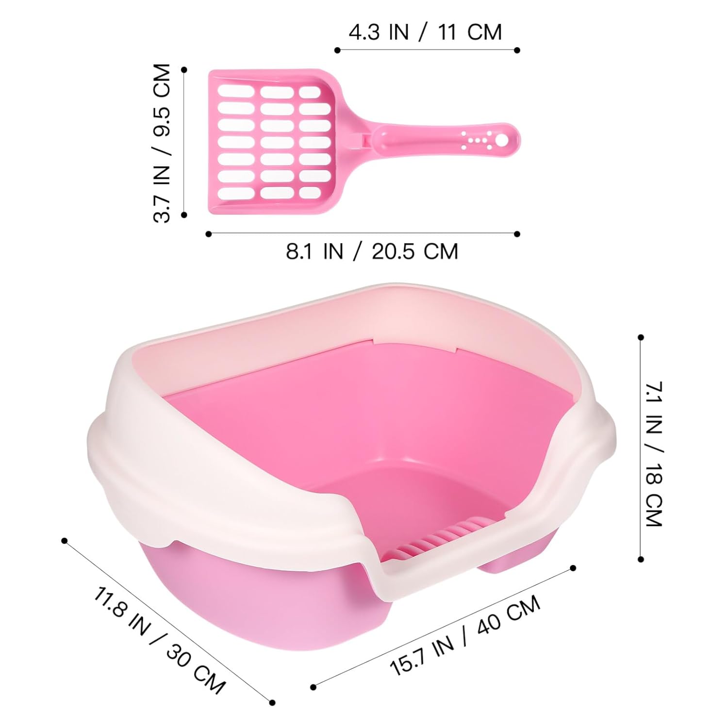 Naomi Cat litter Box with shovel