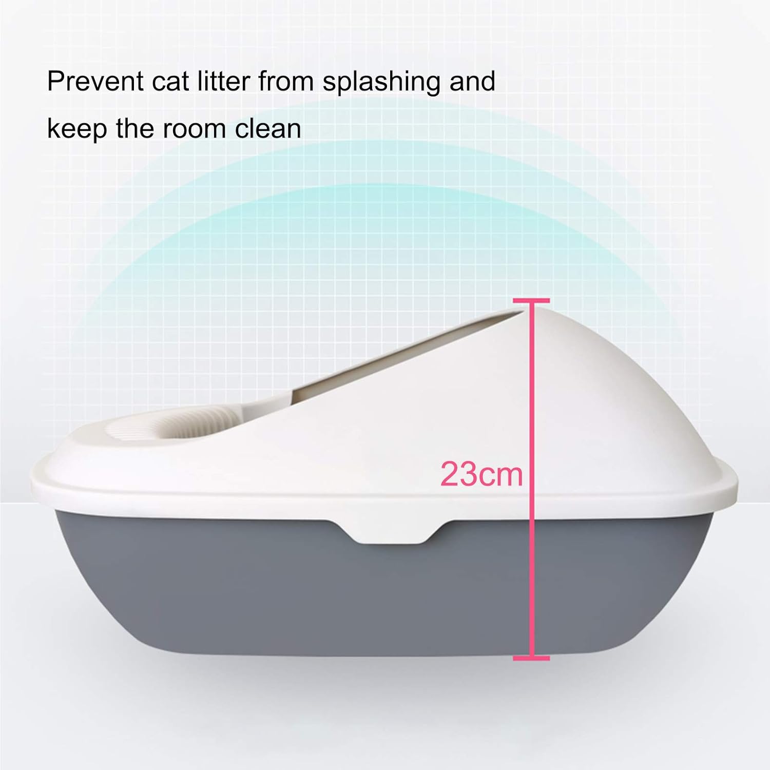 Naomi Yacht Cat litter Box with shovel