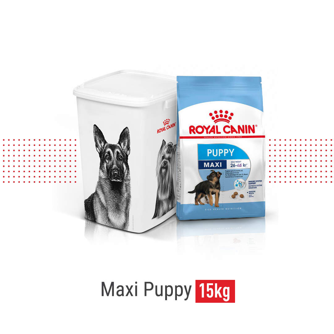 Royal Canin Maxi Puppy 16 KG in Bucket