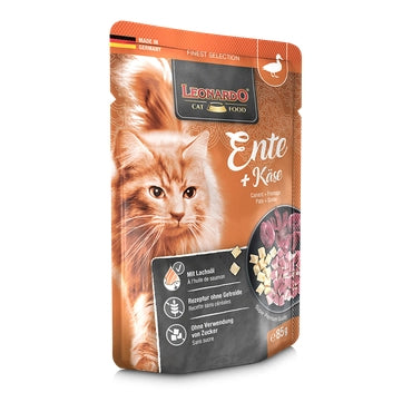 Leonardo Cat Wet Food Duck&Cheese Pouch 85g