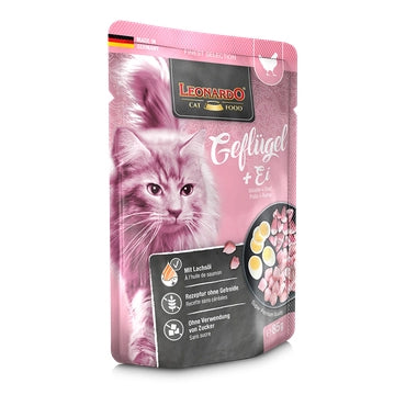 Leonardo Cat Wet Food Poultry&Egg Pouch 85g