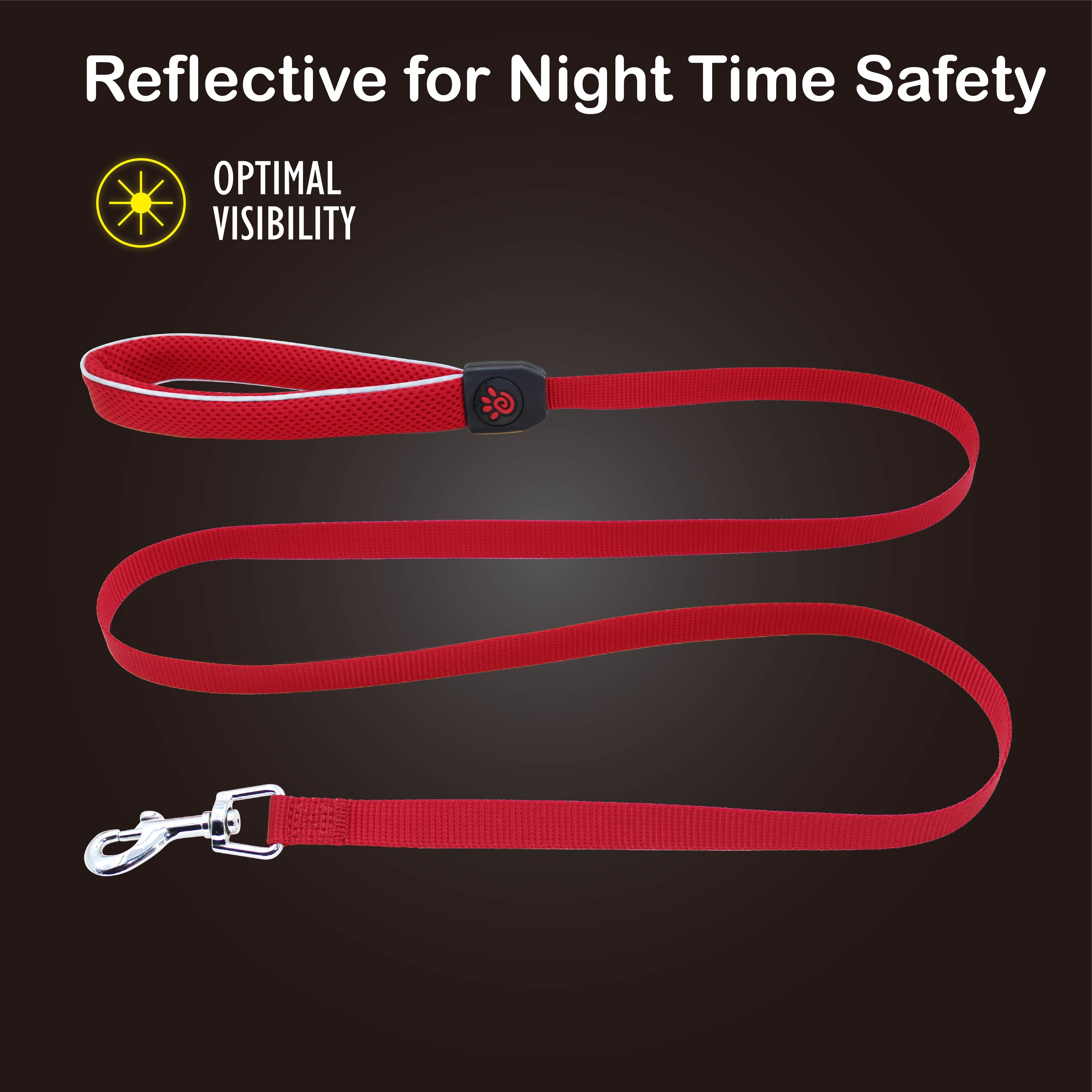 DOCO Silver Reflictive Mesh Leash Small