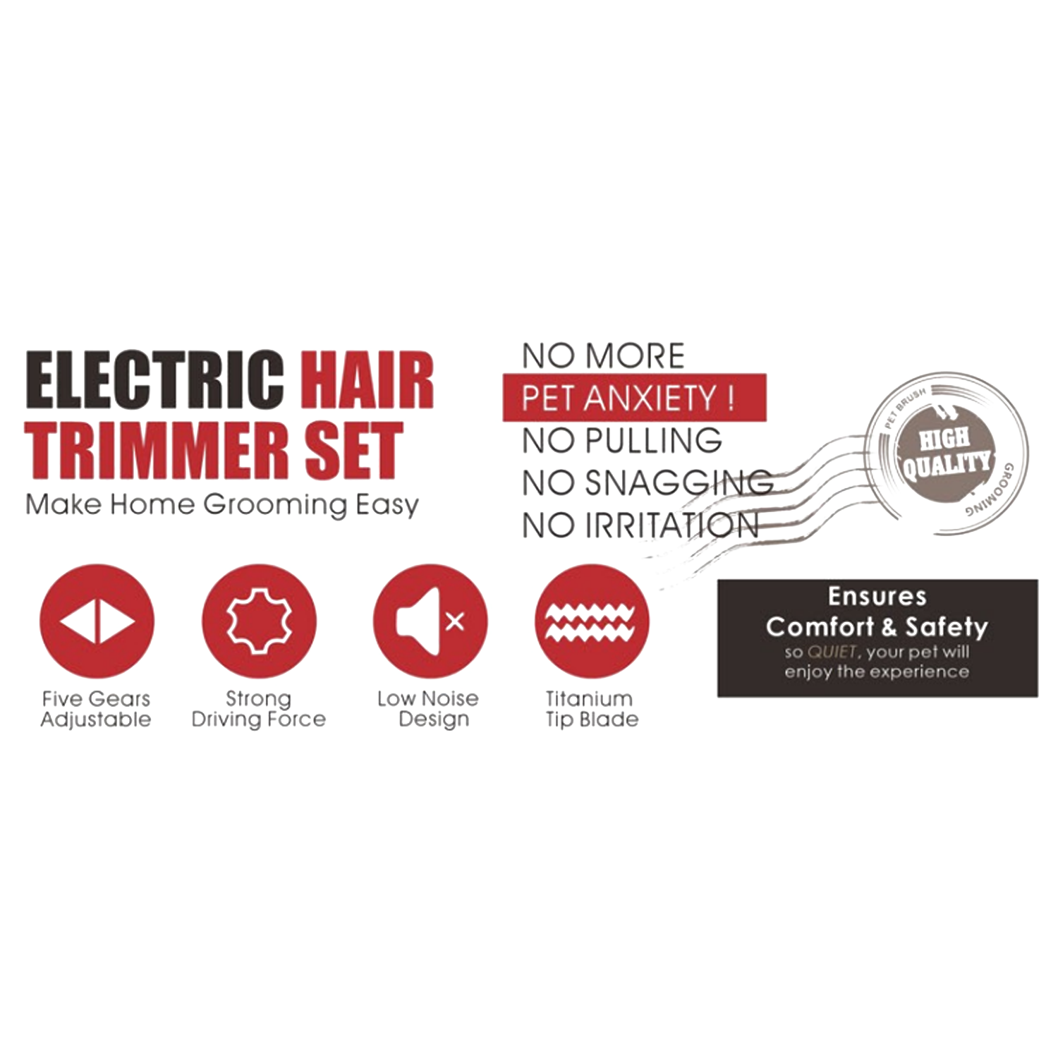 Naomi Electric Hair Trimmer set