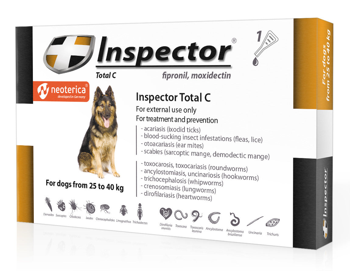 Neoterica Inspector Total K Spot-on for Dogs L (25kg - 40kg) 1amp